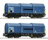 67135 Roco Set of 2  telescopic hood cars RAILLOGIX